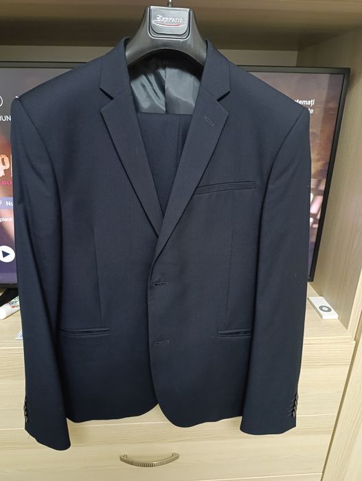 Costum negru bărbați mărimea 52