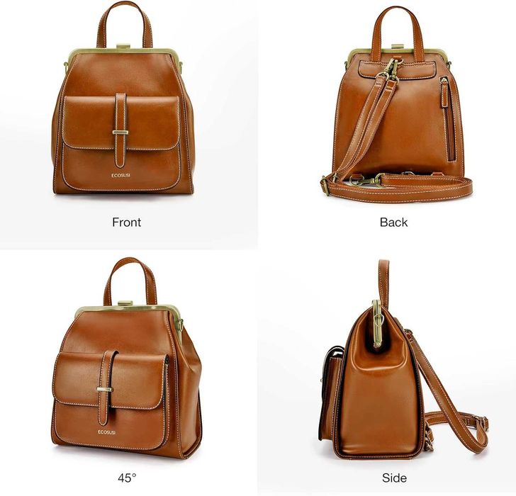 ECOSUSI Малка раница, чанта от изкуствена кожа