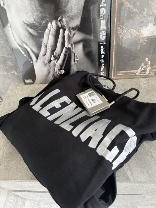 Hanorac Balenciaga Black Silver Premium