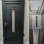 Usa de termopan lemn+aluminium exterior de calitate premium