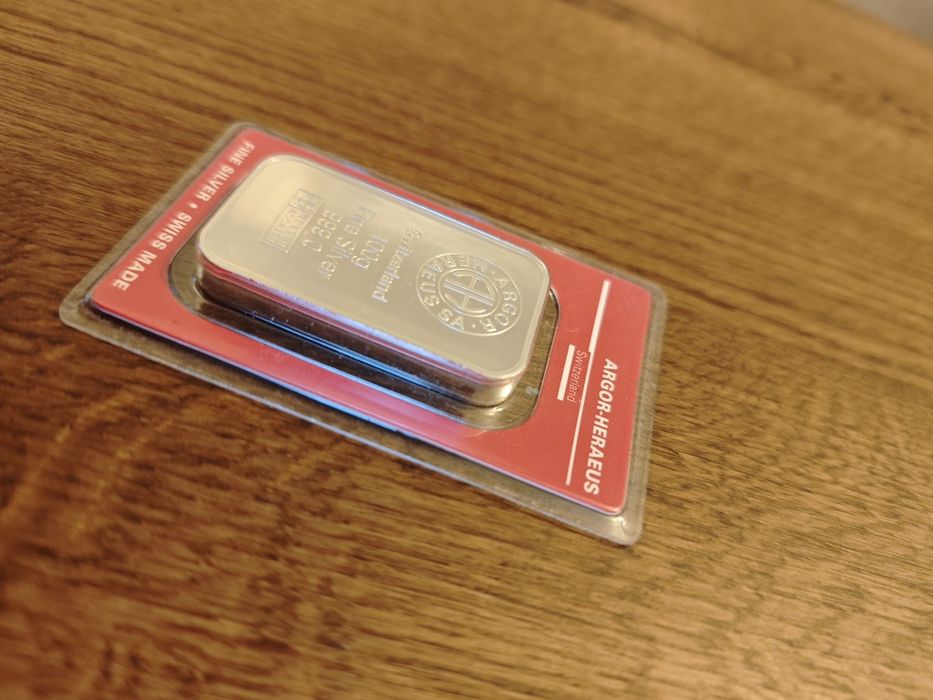 Lingou argint 100 grame, puritate 999,0