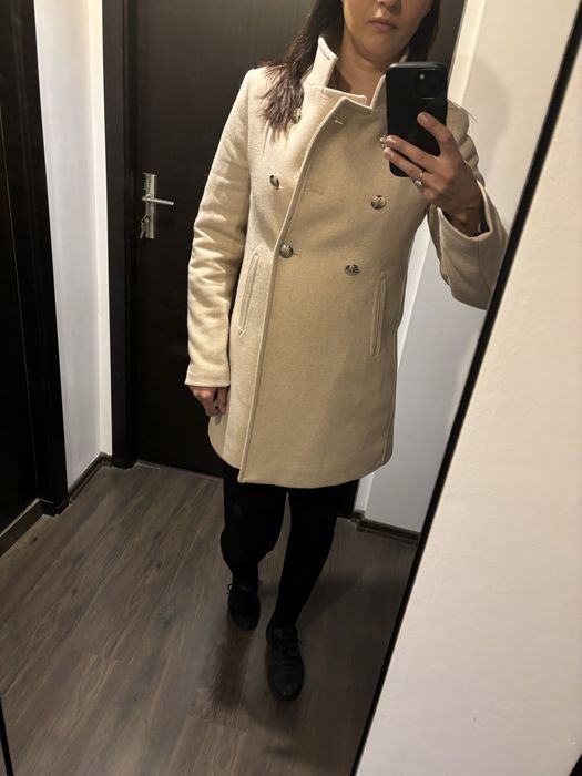 Vand Palton Zara marimea XS Crem