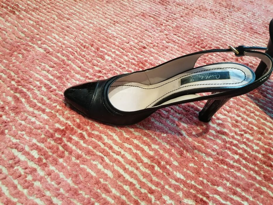 Pantofi de dama cu toc din piele Cristhelen B marime 38