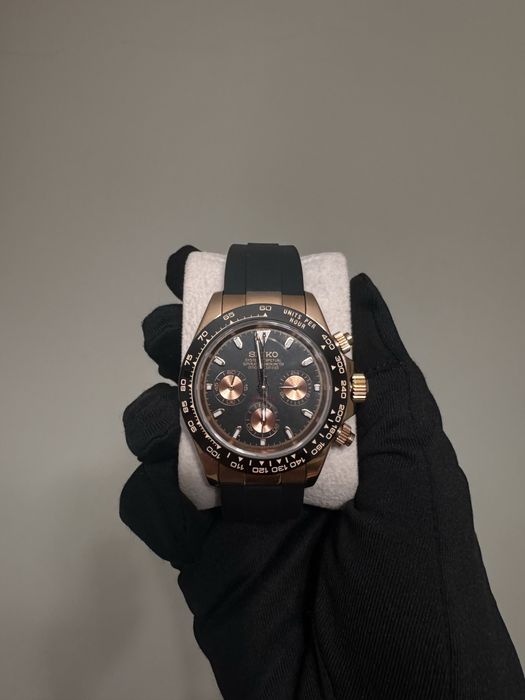 SeikoMod daytona rose gold 39mm