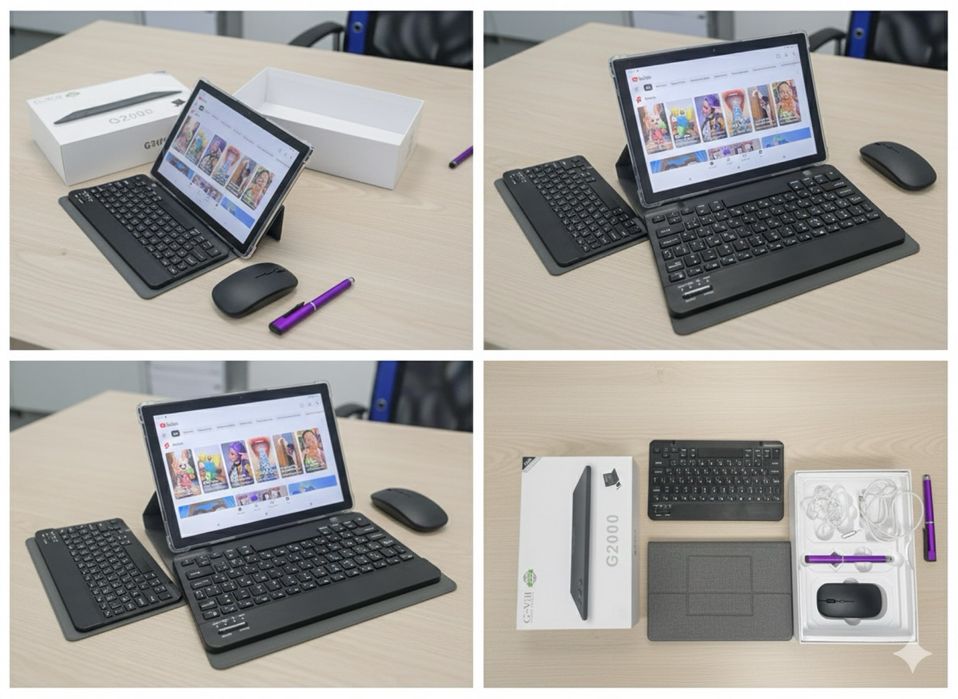 G2000 Планшет 10.1 HD С Мышкой И Клавиатурой 16/512 Гб WiFi