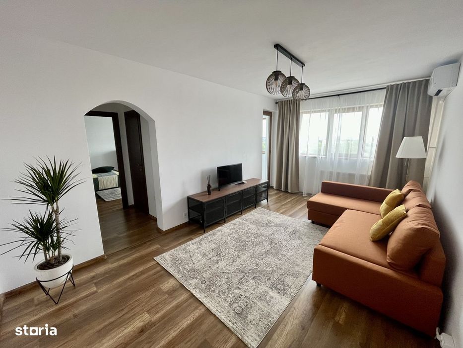 2 camere Bucurestii Noi, metrou Bazilescu 1 minut, renovat NOU