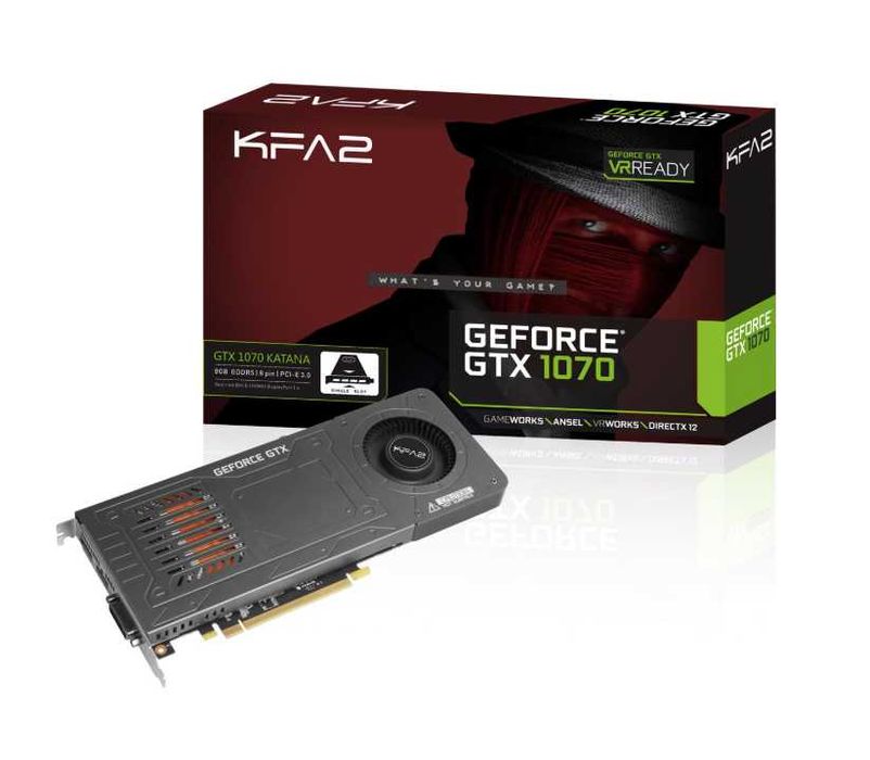 Placa Video GeForce GTX 1070 Katana, 8GB, GDDR5, 256-bit, GAMING