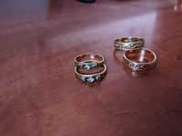 Годежен пръстен брачни халки - злато 14 карата