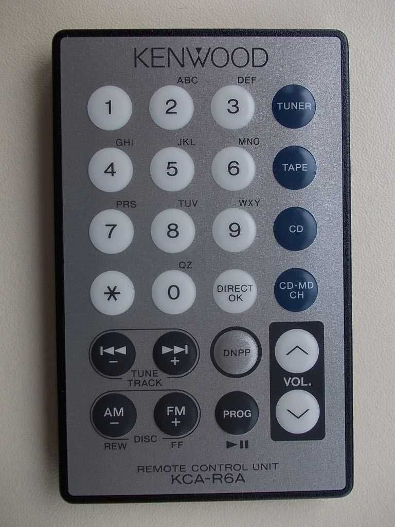 Kenwood Kca-r6a Rc-c3 Rc-f0320e Rc-m43 remote control