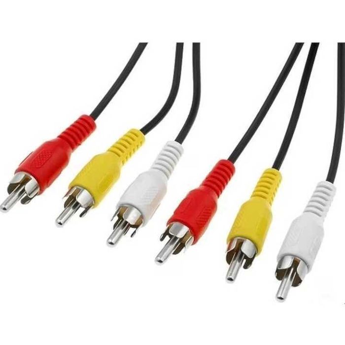 Аудио видео кабел, 3RCA,  Стерео, 1.5 м