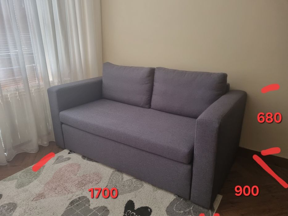 Диван 1700х900/ Разтегателен/ с ракла
