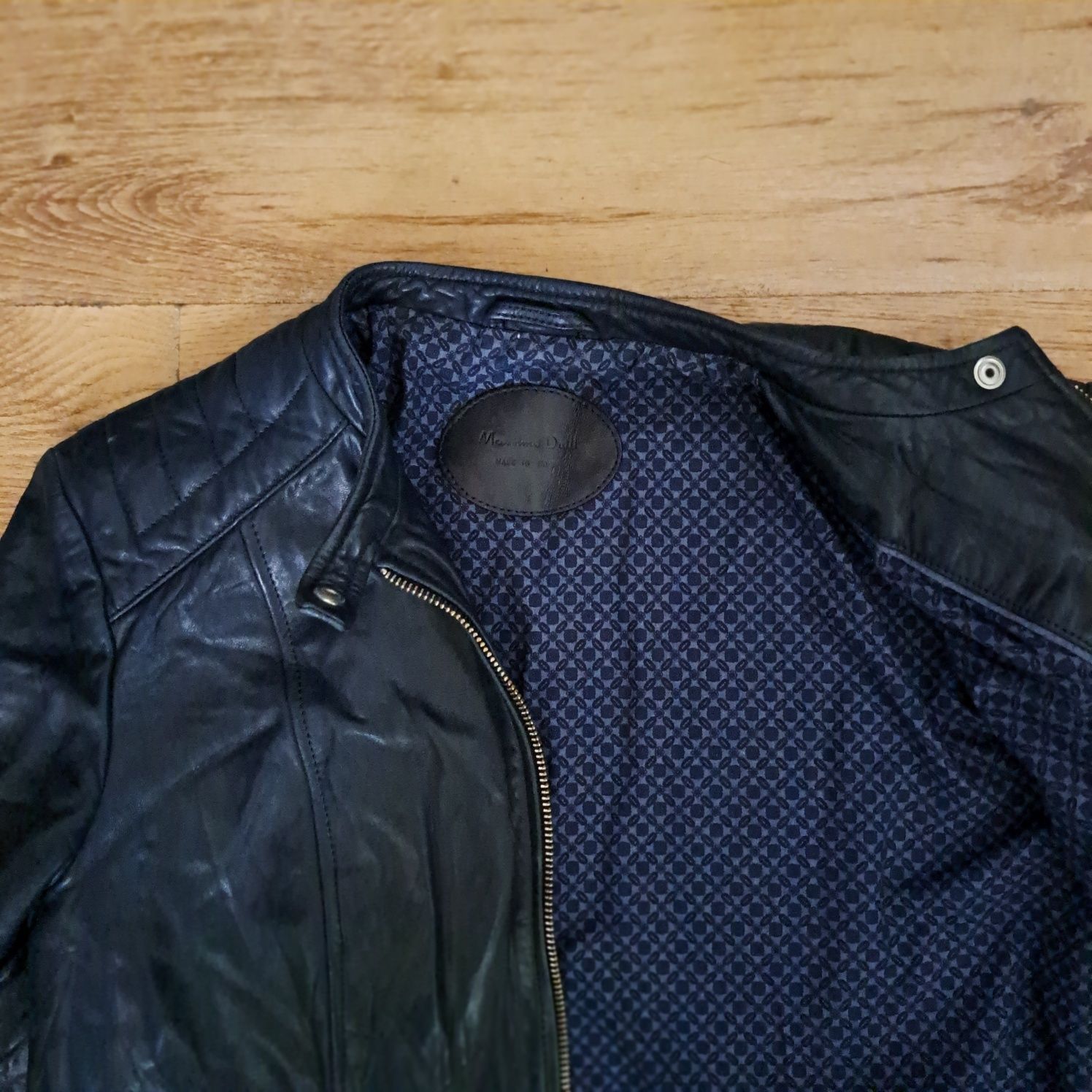 Massimo dutti дамско кожено яке