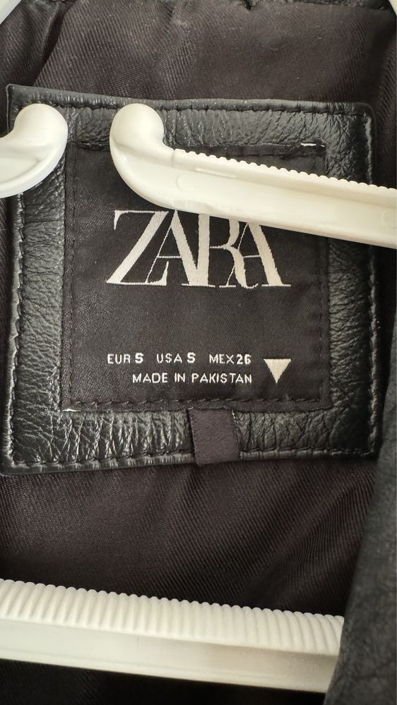 Дамско яке Zara естествена кожа