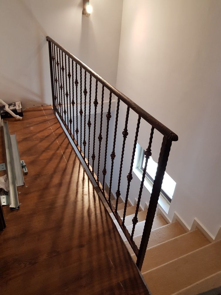 Balustrade fier forjat cu lemn