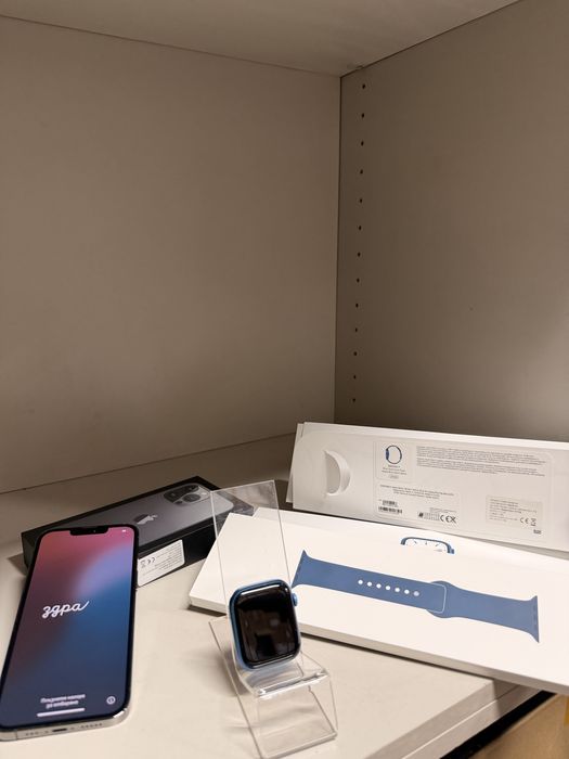 iPhone 13 pro 128gb graphite / Apple watch s7 alluminium blue