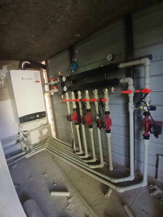 Услуги сантехника, отопление, тёплый пол,