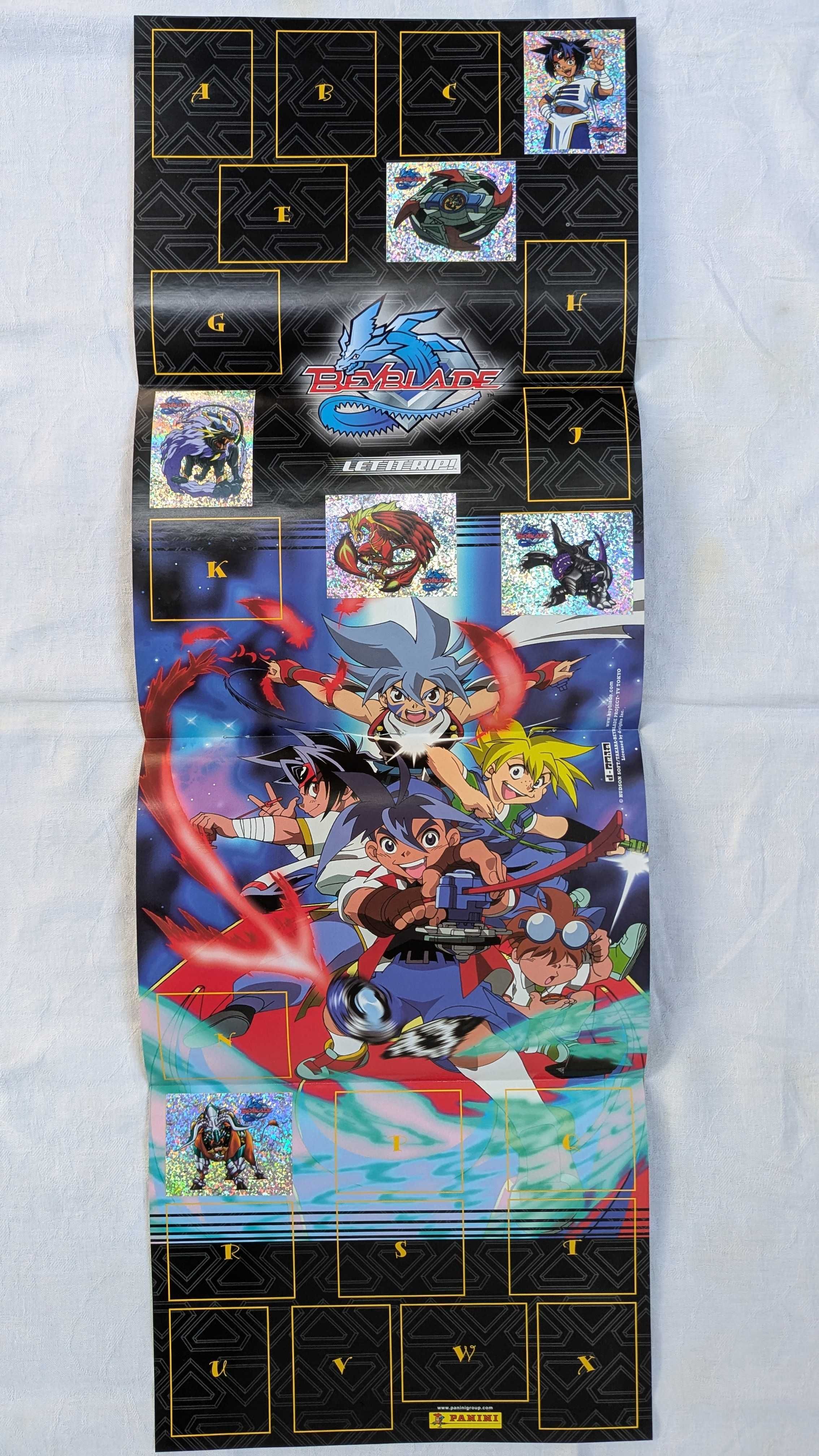Album Beyblade Panini incomplet (47 / 204 abțibilduri)