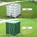 Prelata protectie cu aluminiu pt butoi container cub IBC 1000l. Noua!