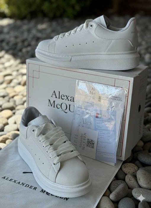 Adidasi Alexander Mc Q u e e n Alb - Full Box