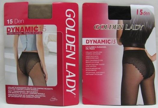 2 buc ciorapi dresuri strampi LYCRA Golden Lady DYNAMIC 15D calitate o