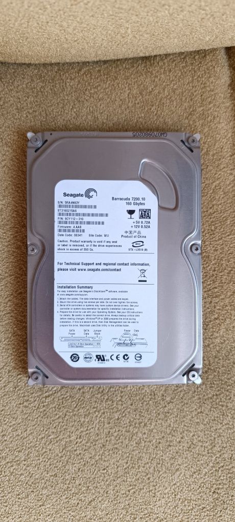 HDD диск Seagate Barracuda 7200 на 160Gb