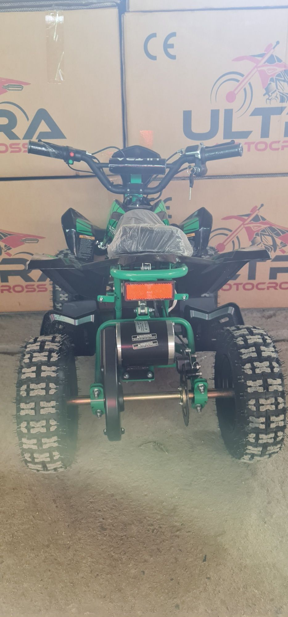 Mini Atv Quad electric de 800W și 36v cu 3 viteze reglabile roti pe 6