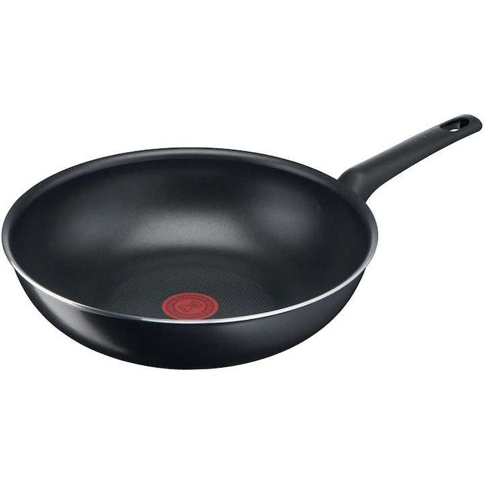 Tigaie Wok Tefal Simple Cook, invelis antiaderent din titan, 28 cm
