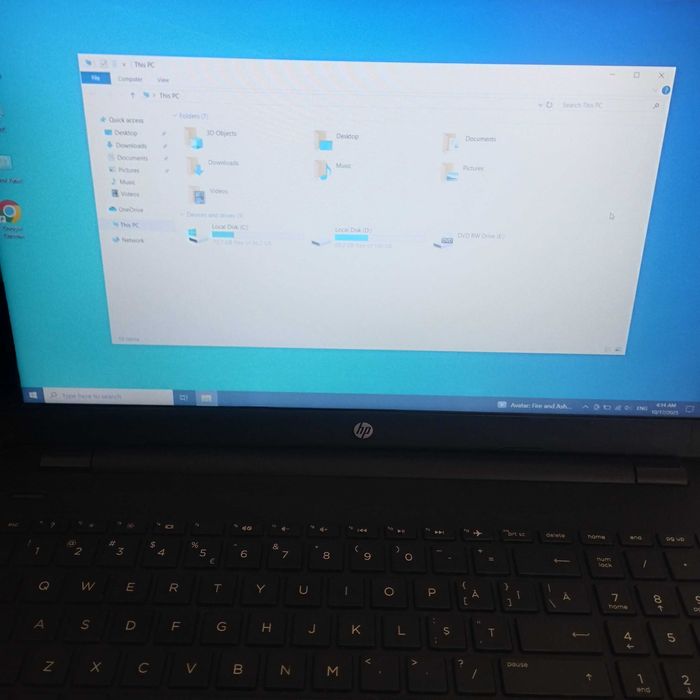 laptop hp intel core i5 7th gen ddr4 ssd 256 giga
