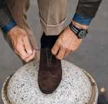 Pantofi oxford 44.5 45 brogue Floris Van Bommel piele naturala moale