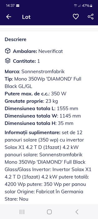 Panouri fotovoltaice + inventor