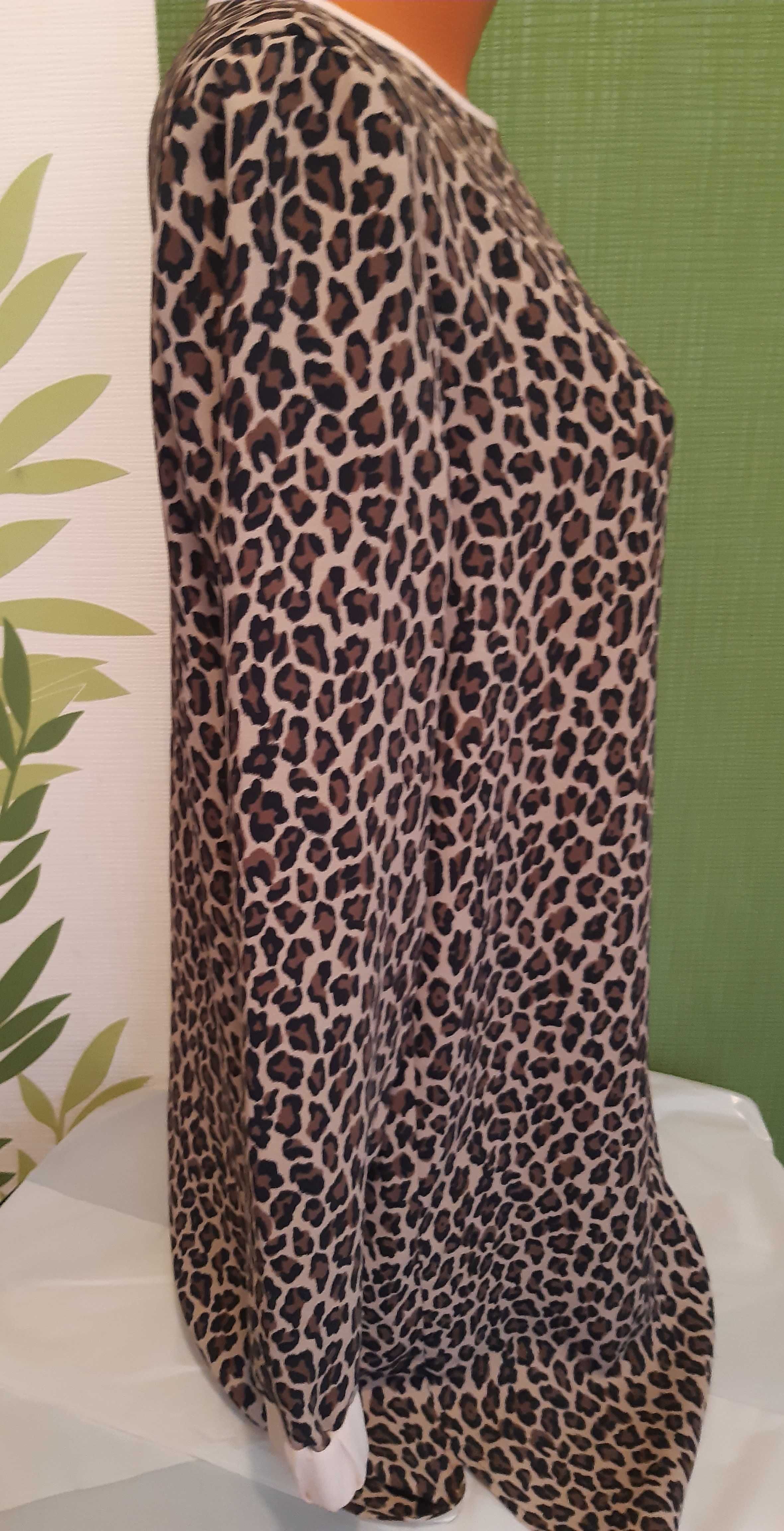Rochie mini, animal print cu maneca lunga, Marc Cain