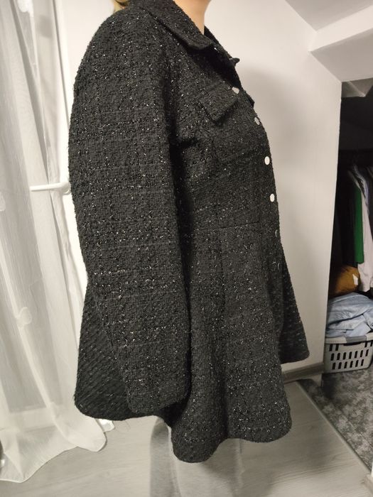 Paltonaș dama superb, cu sclipici, XXL