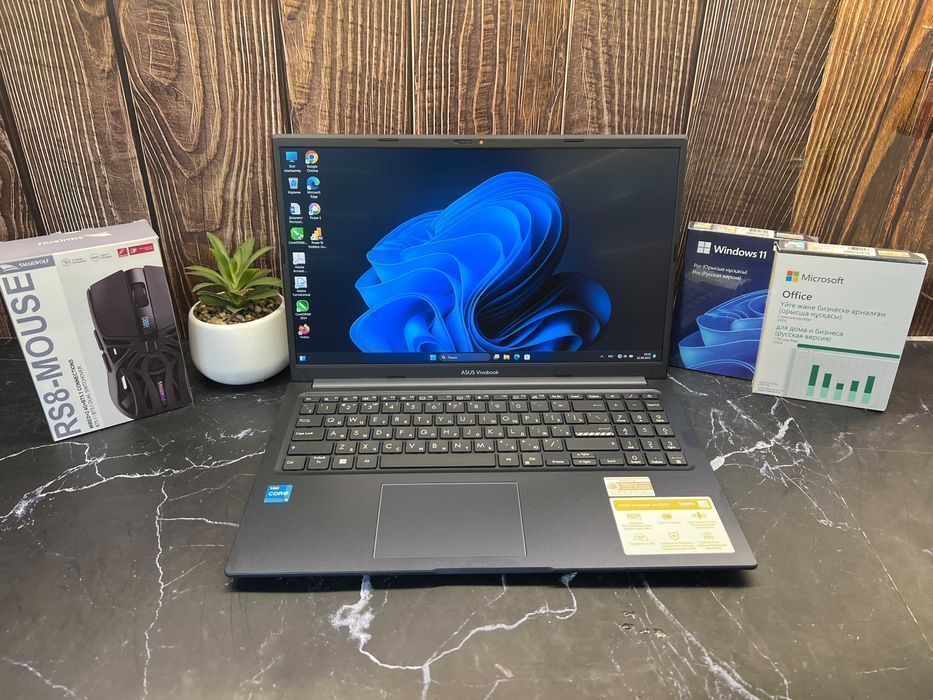 Ноутбук для работы ASUS VivoBook 15 / Core i3-1215U / 8GB / 512GB SSD