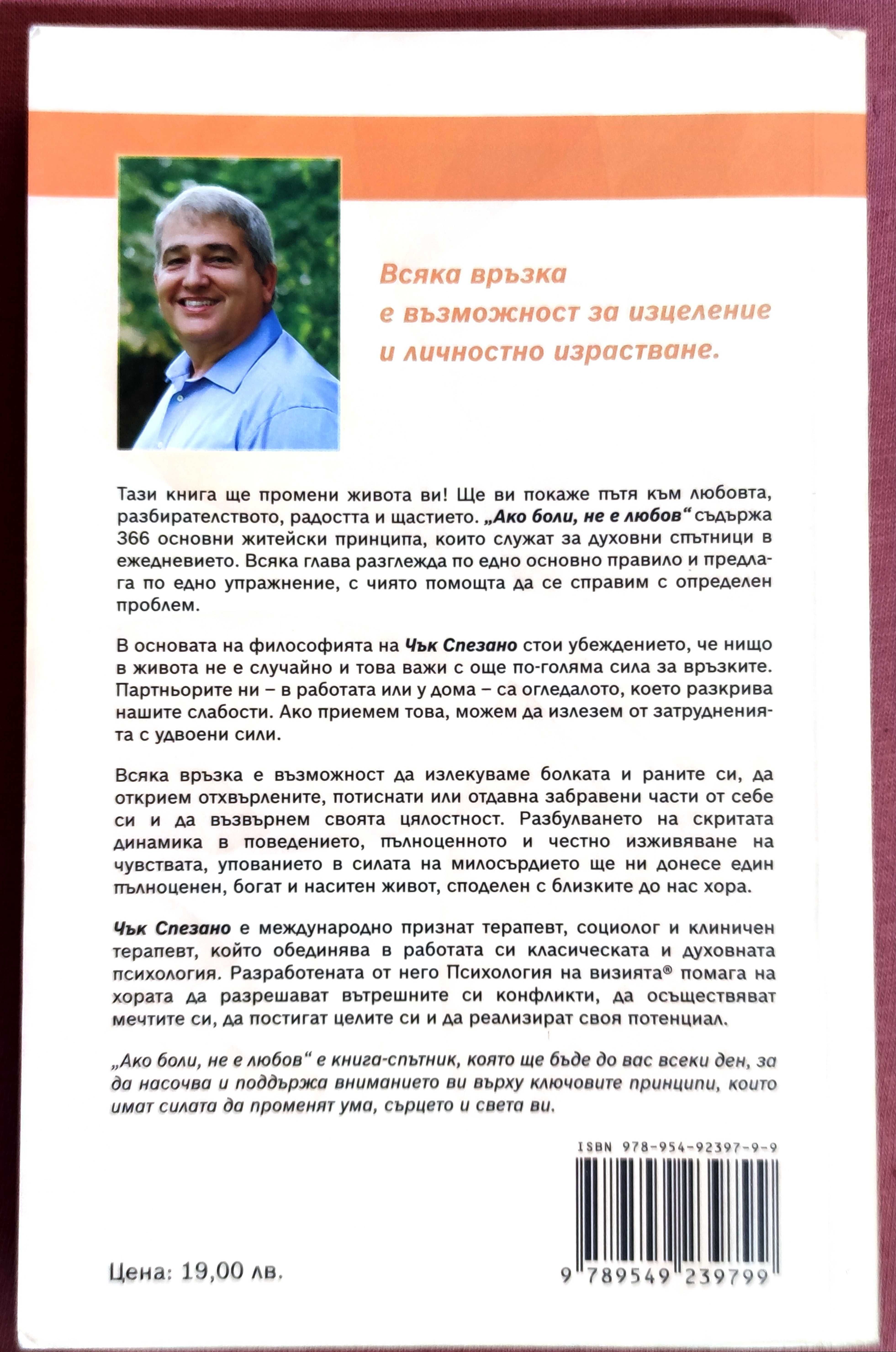 Чък Спезано -"Ако боли, не е любов" (Психология на визията)