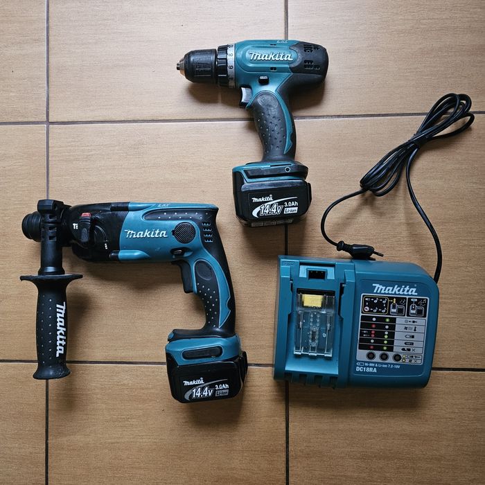 Set Makita,rotopercutor BHR 162 si masina gaurit/insurubat BDF343
