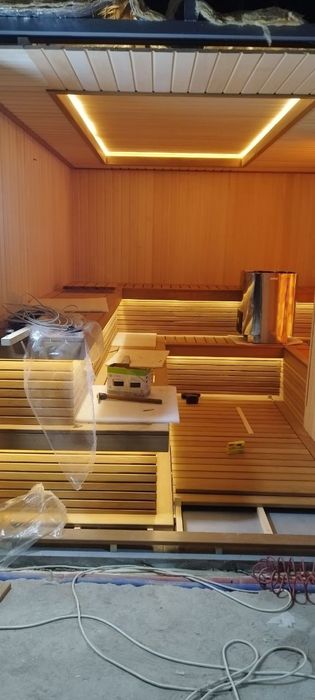 SAUNA.  qurami  material sotamiz