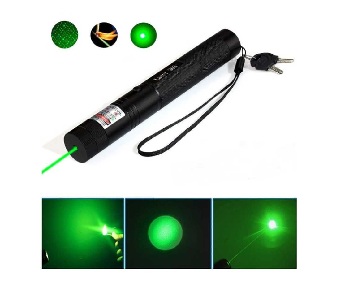 Лазер с акумулаторна батерия / Green Laser Poiner / Лазерна показалка