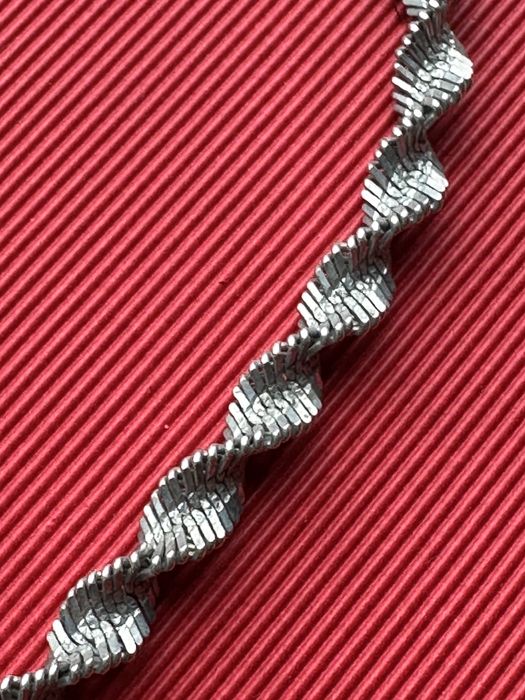 Lant argint model rope