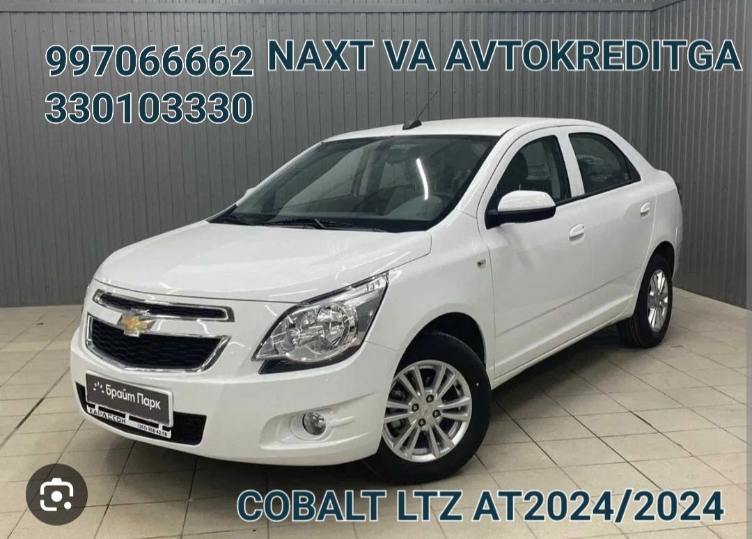 Cobalt 2024 LTZ FULL naxt yoki avtokreditga