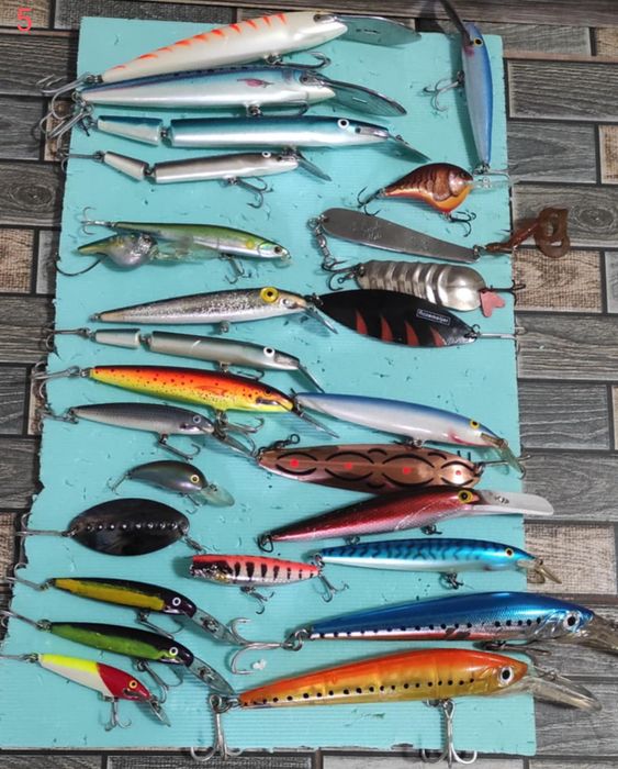 Rapala,Salmo, Savage gear,daiwa, rebel, Yo-zuri, STORM,Nils Master Abu