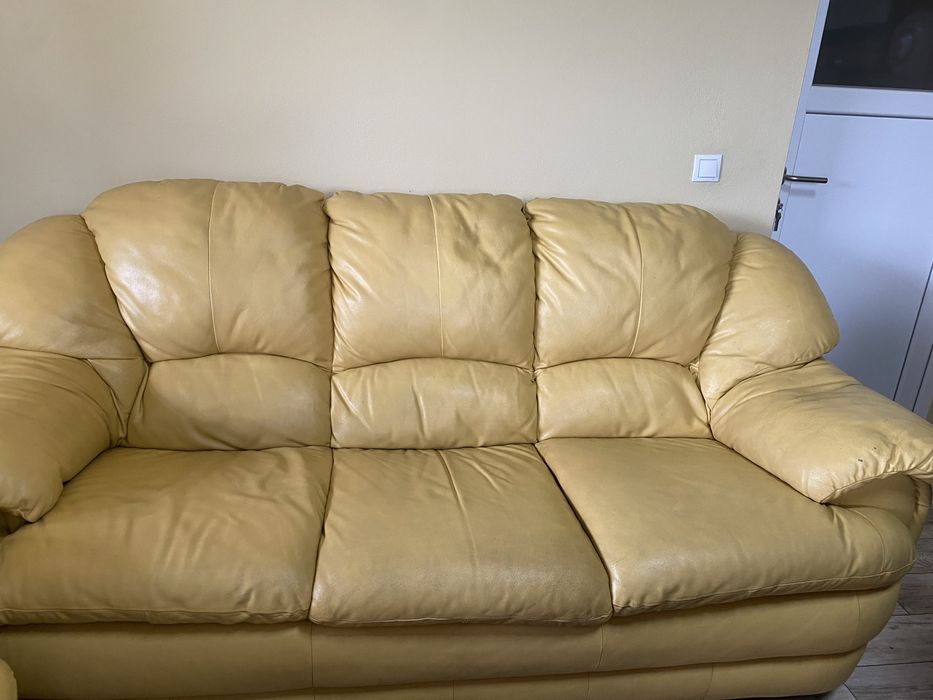 Set Canapea + 2 fotolii, piele