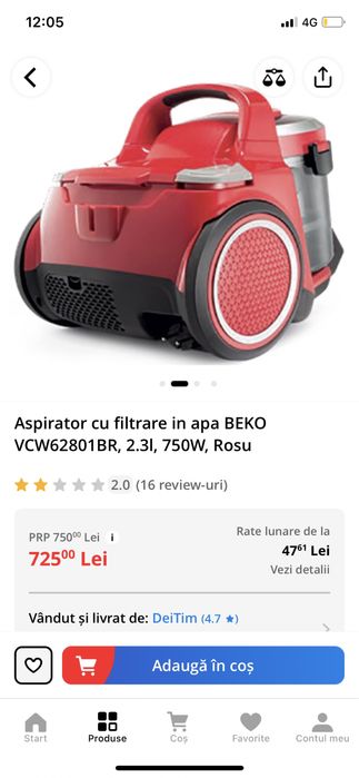 Vand aspirator Beko
