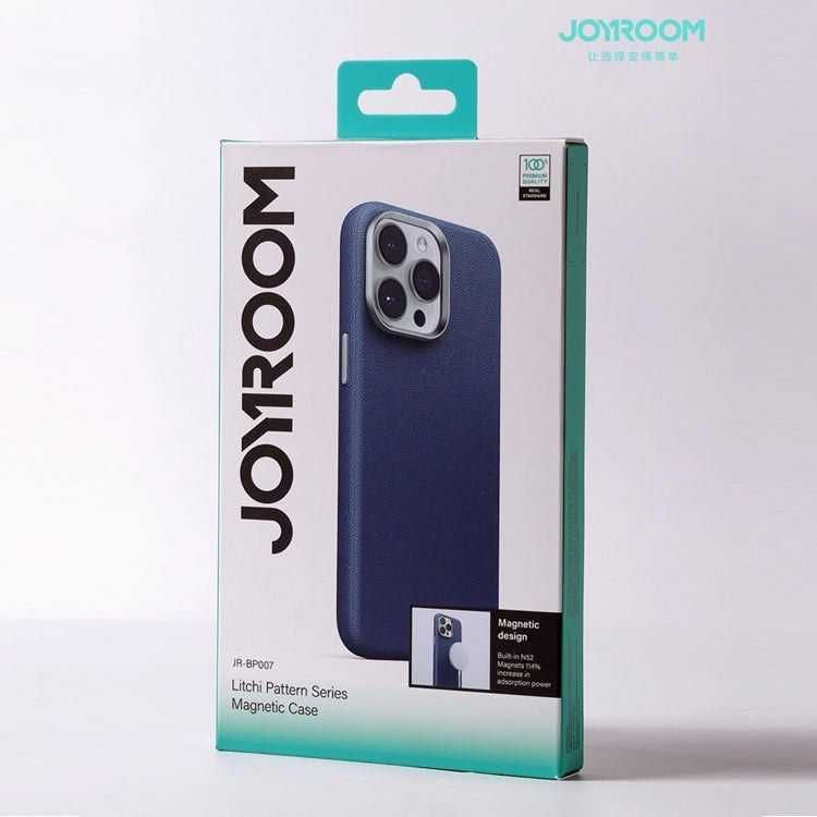 Гръб Joyroom Litchi MagSafe за iphone 15 Pro, 15 Pro Max, iPhone 15