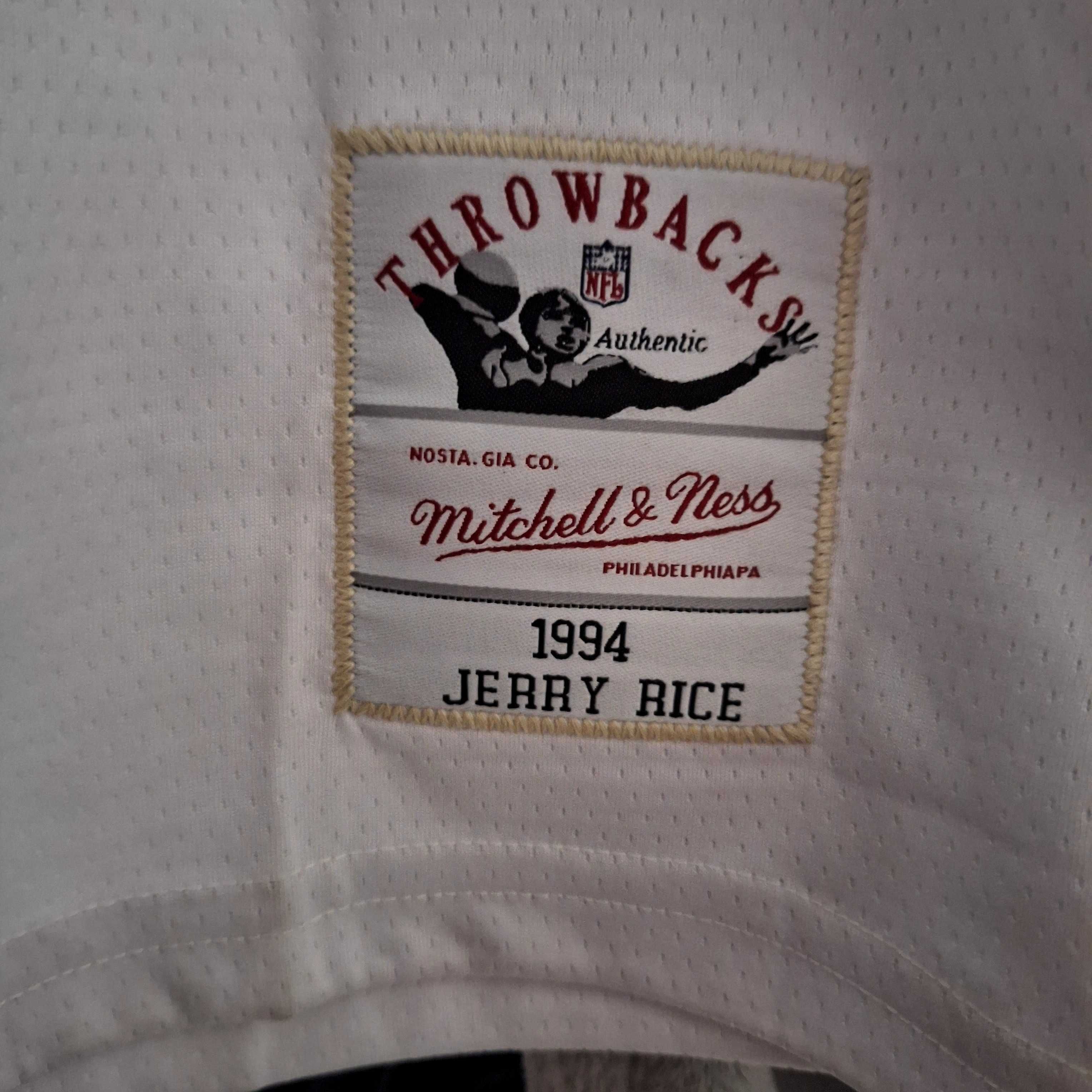 Tricou nfl alb:rice 80