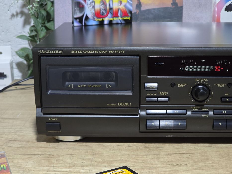 Dublu deck TECHNICS RS-TR373, hifi stereo retro casetofon