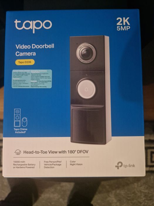 Pachet camera Tapo ,sonerie cu camera video,2 becuri smart Tapo