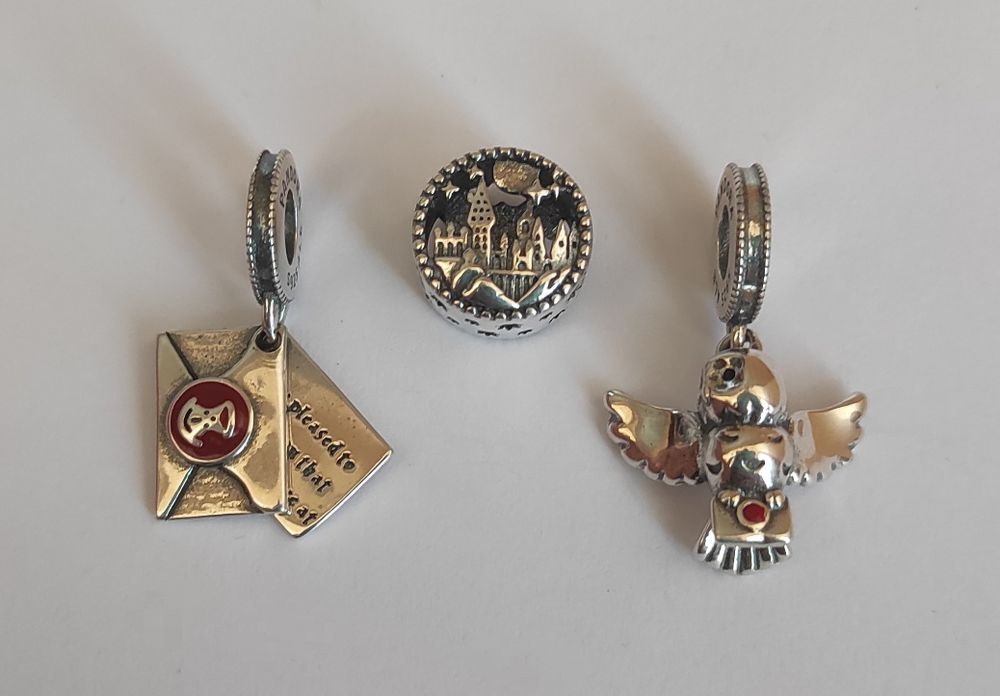 Нови!!! Сребърни Хари Потър талисмани за гривна Пандора Pandora Harry