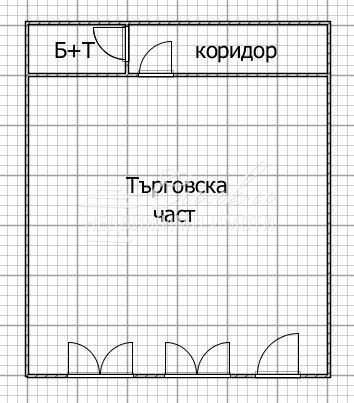 Търговско помещение  с площ от 45 кв.м. – кв. Център