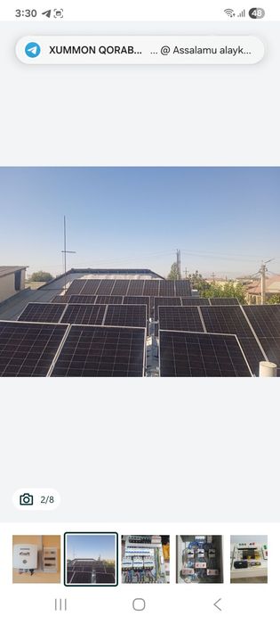 Электр хизматлар  ва КУ йигиш, Щит йигиш , Куёш панеллари установка