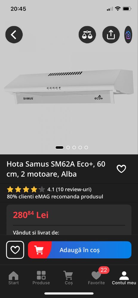 Vand hota Samus SM62A